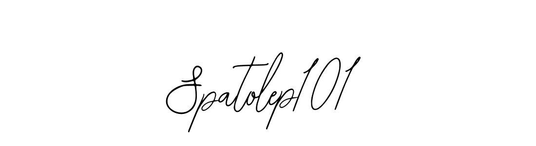 Use a signature maker to create a handwritten signature online. With this signature software, you can design (Bearetta-2O07w) your own signature for name Spatolep101. Spatolep101 signature style 12 images and pictures png