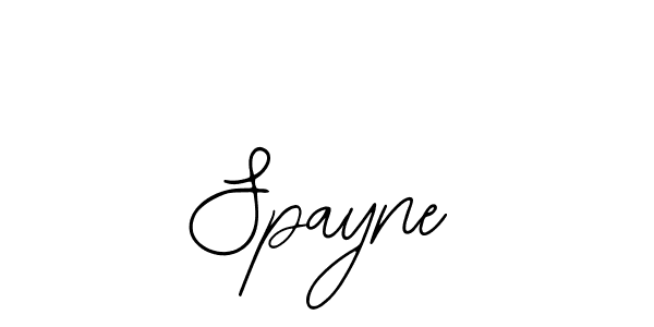 Use a signature maker to create a handwritten signature online. With this signature software, you can design (Bearetta-2O07w) your own signature for name Spayne. Spayne signature style 12 images and pictures png