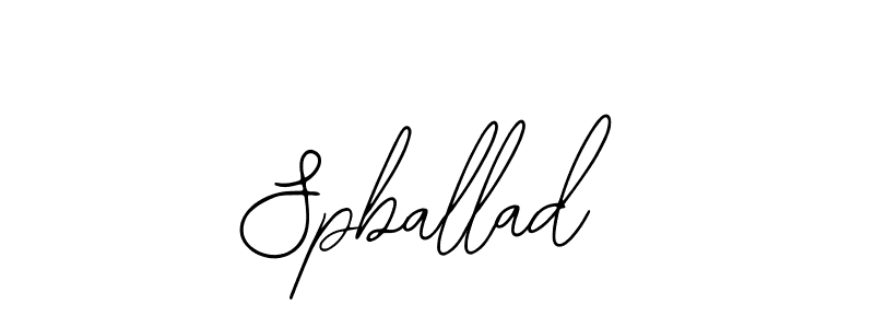 The best way (Bearetta-2O07w) to make a short signature is to pick only two or three words in your name. The name Spballad include a total of six letters. For converting this name. Spballad signature style 12 images and pictures png