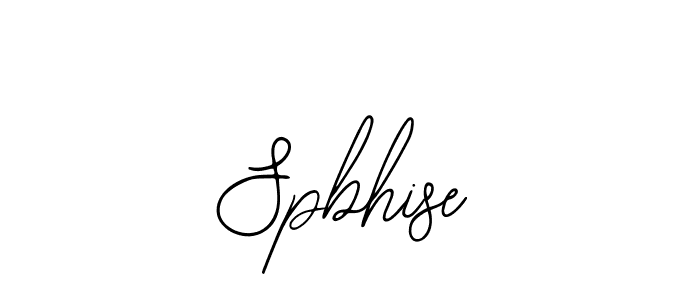 Design your own signature with our free online signature maker. With this signature software, you can create a handwritten (Bearetta-2O07w) signature for name Spbhise. Spbhise signature style 12 images and pictures png