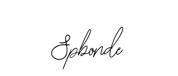 Bearetta-2O07w is a professional signature style that is perfect for those who want to add a touch of class to their signature. It is also a great choice for those who want to make their signature more unique. Get Spbonde name to fancy signature for free. Spbonde signature style 12 images and pictures png