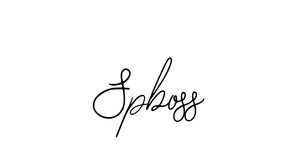 How to make Spboss signature? Bearetta-2O07w is a professional autograph style. Create handwritten signature for Spboss name. Spboss signature style 12 images and pictures png