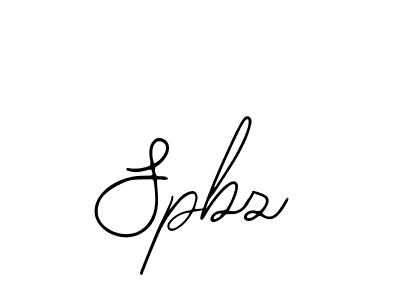 Design your own signature with our free online signature maker. With this signature software, you can create a handwritten (Bearetta-2O07w) signature for name Spbz. Spbz signature style 12 images and pictures png