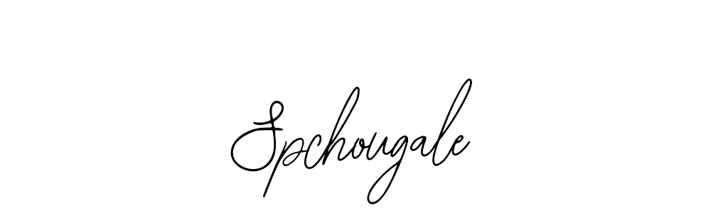 The best way (Bearetta-2O07w) to make a short signature is to pick only two or three words in your name. The name Spchougale include a total of six letters. For converting this name. Spchougale signature style 12 images and pictures png