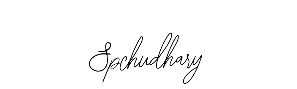 You should practise on your own different ways (Bearetta-2O07w) to write your name (Spchudhary) in signature. don't let someone else do it for you. Spchudhary signature style 12 images and pictures png