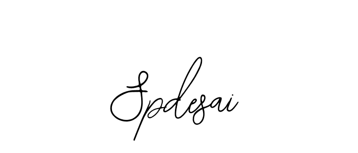 How to make Spdesai signature? Bearetta-2O07w is a professional autograph style. Create handwritten signature for Spdesai name. Spdesai signature style 12 images and pictures png