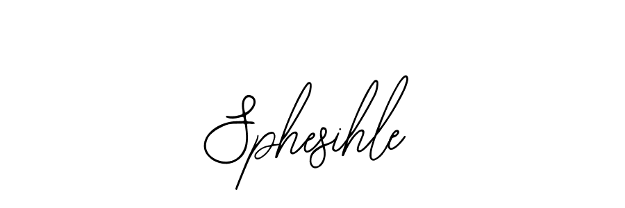 Sphesihle stylish signature style. Best Handwritten Sign (Bearetta-2O07w) for my name. Handwritten Signature Collection Ideas for my name Sphesihle. Sphesihle signature style 12 images and pictures png