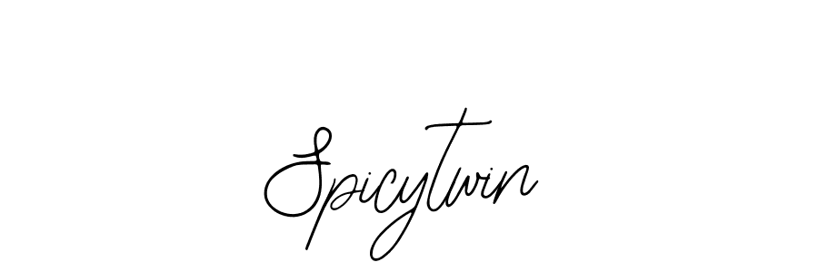 Spicytwin stylish signature style. Best Handwritten Sign (Bearetta-2O07w) for my name. Handwritten Signature Collection Ideas for my name Spicytwin. Spicytwin signature style 12 images and pictures png