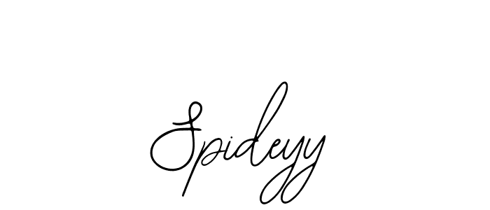 How to make Spideyy name signature. Use Bearetta-2O07w style for creating short signs online. This is the latest handwritten sign. Spideyy signature style 12 images and pictures png