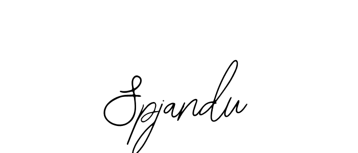 You should practise on your own different ways (Bearetta-2O07w) to write your name (Spjandu) in signature. don't let someone else do it for you. Spjandu signature style 12 images and pictures png