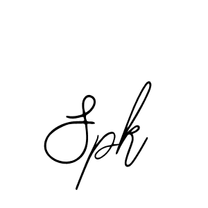 Make a beautiful signature design for name Spk. With this signature (Bearetta-2O07w) style, you can create a handwritten signature for free. Spk signature style 12 images and pictures png
