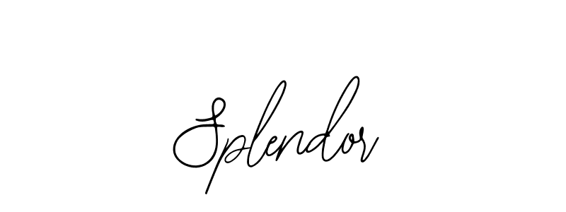 Use a signature maker to create a handwritten signature online. With this signature software, you can design (Bearetta-2O07w) your own signature for name Splendor. Splendor signature style 12 images and pictures png