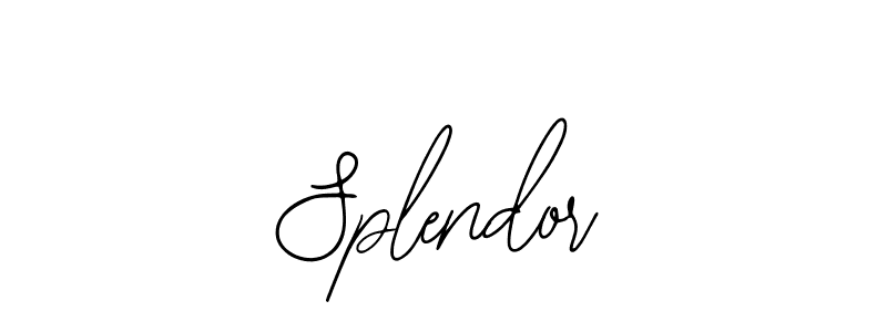 Design your own signature with our free online signature maker. With this signature software, you can create a handwritten (Bearetta-2O07w) signature for name Splendor. Splendor signature style 12 images and pictures png