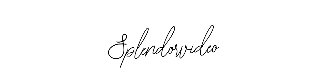 How to Draw Splendorvideo signature style? Bearetta-2O07w is a latest design signature styles for name Splendorvideo. Splendorvideo signature style 12 images and pictures png