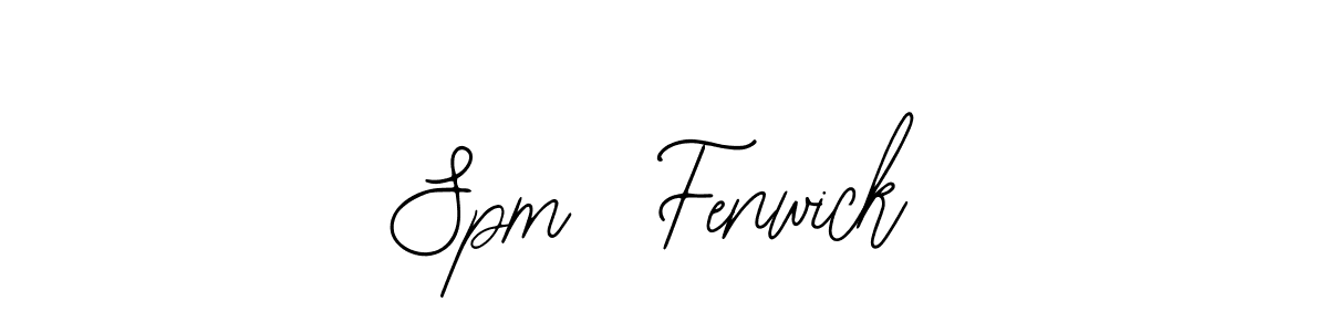 How to make Spm  Fenwick name signature. Use Bearetta-2O07w style for creating short signs online. This is the latest handwritten sign. Spm  Fenwick signature style 12 images and pictures png