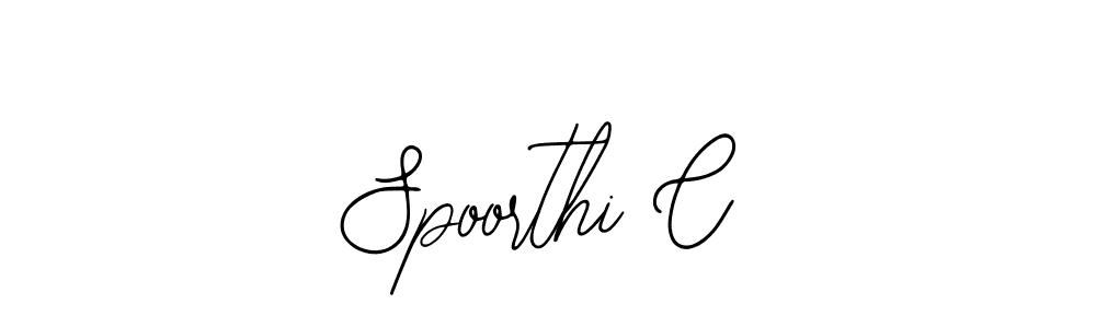 Make a beautiful signature design for name Spoorthi C. Use this online signature maker to create a handwritten signature for free. Spoorthi C signature style 12 images and pictures png