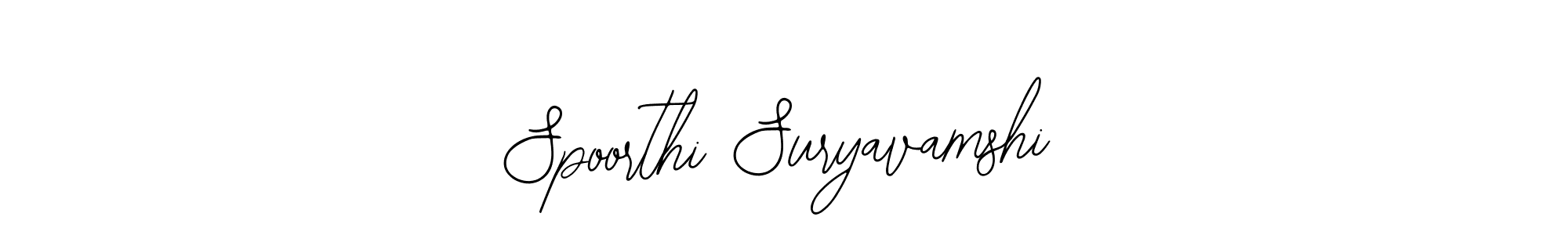 if you are searching for the best signature style for your name Spoorthi Suryavamshi. so please give up your signature search. here we have designed multiple signature styles  using Bearetta-2O07w. Spoorthi Suryavamshi signature style 12 images and pictures png