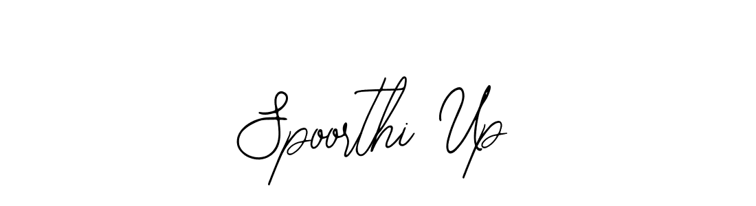 How to make Spoorthi Up name signature. Use Bearetta-2O07w style for creating short signs online. This is the latest handwritten sign. Spoorthi Up signature style 12 images and pictures png