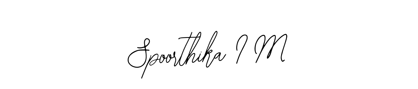 Design your own signature with our free online signature maker. With this signature software, you can create a handwritten (Bearetta-2O07w) signature for name Spoorthika I M. Spoorthika I M signature style 12 images and pictures png