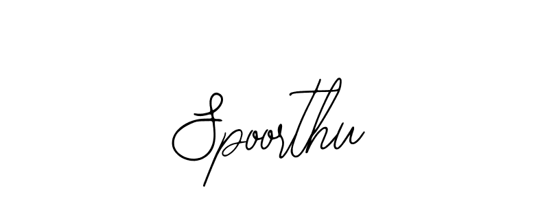 How to make Spoorthu signature? Bearetta-2O07w is a professional autograph style. Create handwritten signature for Spoorthu name. Spoorthu signature style 12 images and pictures png