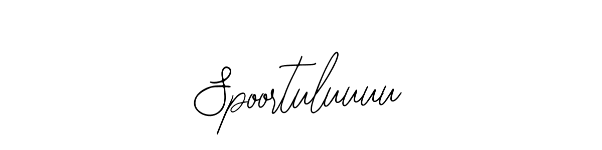 Use a signature maker to create a handwritten signature online. With this signature software, you can design (Bearetta-2O07w) your own signature for name Spoortuluuuu. Spoortuluuuu signature style 12 images and pictures png