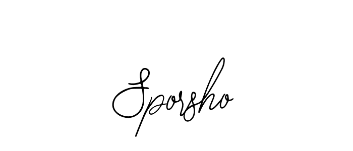 Also You can easily find your signature by using the search form. We will create Sporsho name handwritten signature images for you free of cost using Bearetta-2O07w sign style. Sporsho signature style 12 images and pictures png