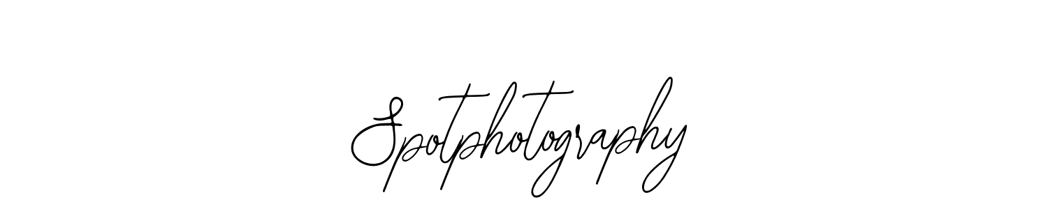 How to make Spotphotography signature? Bearetta-2O07w is a professional autograph style. Create handwritten signature for Spotphotography name. Spotphotography signature style 12 images and pictures png