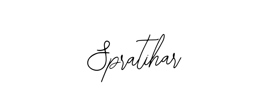 Design your own signature with our free online signature maker. With this signature software, you can create a handwritten (Bearetta-2O07w) signature for name Spratihar. Spratihar signature style 12 images and pictures png