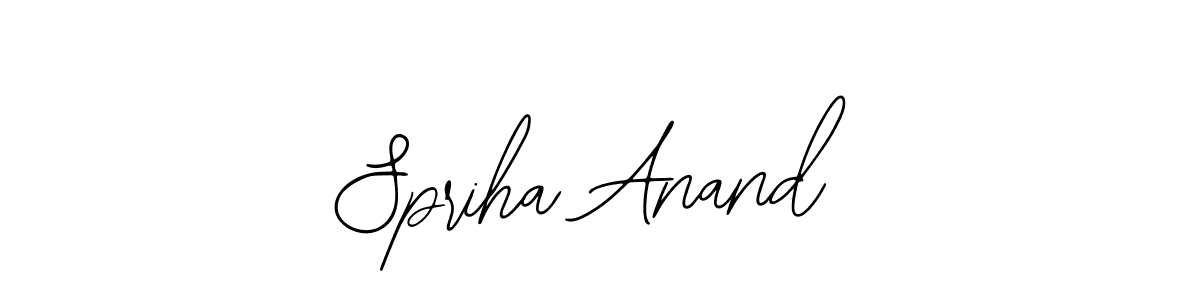 Also we have Spriha Anand name is the best signature style. Create professional handwritten signature collection using Bearetta-2O07w autograph style. Spriha Anand signature style 12 images and pictures png