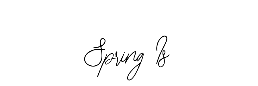 Create a beautiful signature design for name Spring Is. With this signature (Bearetta-2O07w) fonts, you can make a handwritten signature for free. Spring Is signature style 12 images and pictures png