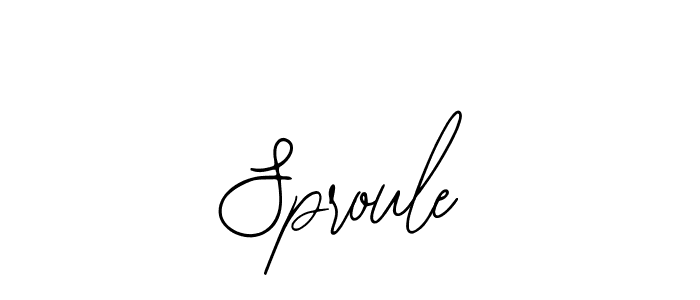 Design your own signature with our free online signature maker. With this signature software, you can create a handwritten (Bearetta-2O07w) signature for name Sproule. Sproule signature style 12 images and pictures png