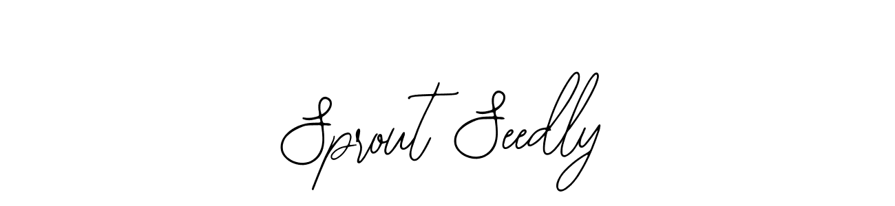 Design your own signature with our free online signature maker. With this signature software, you can create a handwritten (Bearetta-2O07w) signature for name Sprout Seedly. Sprout Seedly signature style 12 images and pictures png