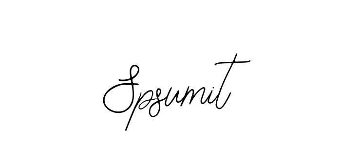 Spsumit stylish signature style. Best Handwritten Sign (Bearetta-2O07w) for my name. Handwritten Signature Collection Ideas for my name Spsumit. Spsumit signature style 12 images and pictures png