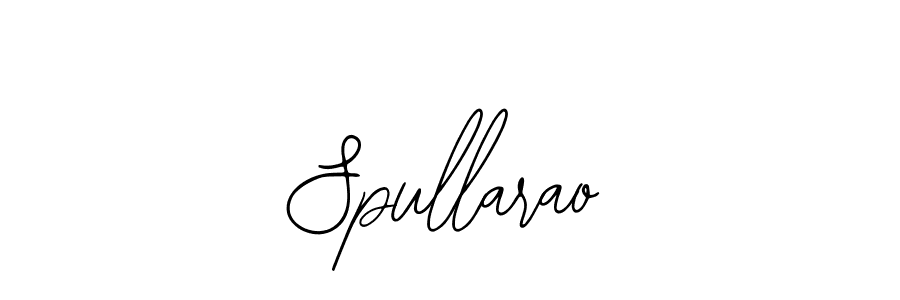 Make a beautiful signature design for name Spullarao. Use this online signature maker to create a handwritten signature for free. Spullarao signature style 12 images and pictures png