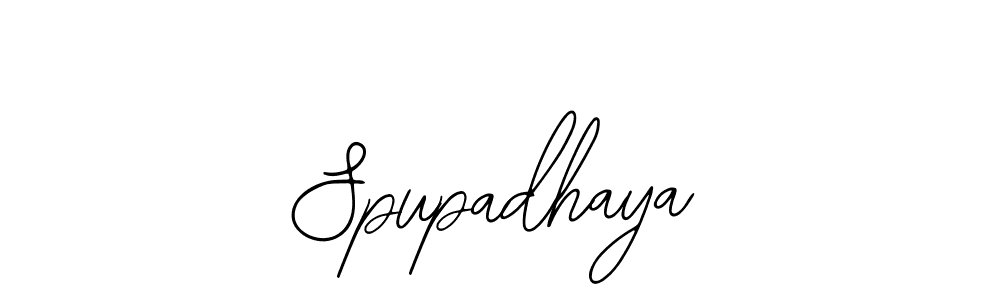 How to make Spupadhaya name signature. Use Bearetta-2O07w style for creating short signs online. This is the latest handwritten sign. Spupadhaya signature style 12 images and pictures png