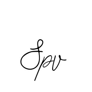 Design your own signature with our free online signature maker. With this signature software, you can create a handwritten (Bearetta-2O07w) signature for name Spv. Spv signature style 12 images and pictures png