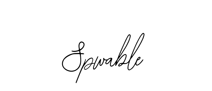 Also we have Spwable name is the best signature style. Create professional handwritten signature collection using Bearetta-2O07w autograph style. Spwable signature style 12 images and pictures png