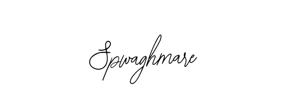 if you are searching for the best signature style for your name Spwaghmare. so please give up your signature search. here we have designed multiple signature styles  using Bearetta-2O07w. Spwaghmare signature style 12 images and pictures png