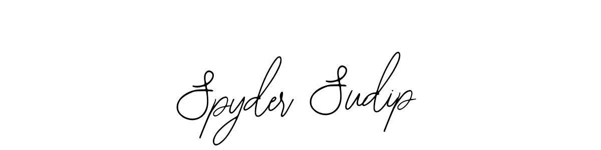 Create a beautiful signature design for name Spyder Sudip. With this signature (Bearetta-2O07w) fonts, you can make a handwritten signature for free. Spyder Sudip signature style 12 images and pictures png