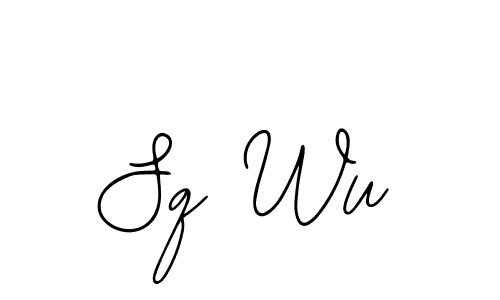 You should practise on your own different ways (Bearetta-2O07w) to write your name (Sq Wu) in signature. don't let someone else do it for you. Sq Wu signature style 12 images and pictures png