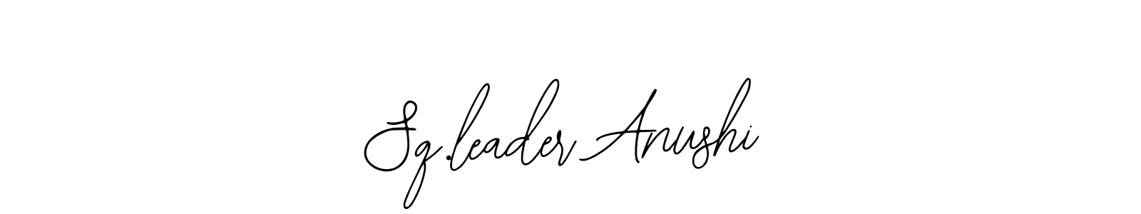 Make a beautiful signature design for name Sq.leader Anushi. Use this online signature maker to create a handwritten signature for free. Sq.leader Anushi signature style 12 images and pictures png