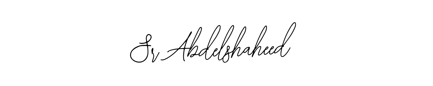 The best way (Bearetta-2O07w) to make a short signature is to pick only two or three words in your name. The name Sr Abdelshaheed include a total of six letters. For converting this name. Sr Abdelshaheed signature style 12 images and pictures png