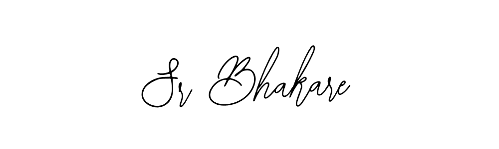 Similarly Bearetta-2O07w is the best handwritten signature design. Signature creator online .You can use it as an online autograph creator for name Sr Bhakare. Sr Bhakare signature style 12 images and pictures png