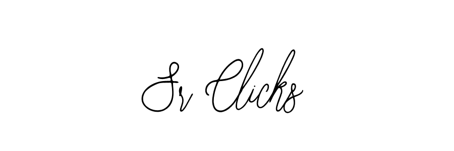 Use a signature maker to create a handwritten signature online. With this signature software, you can design (Bearetta-2O07w) your own signature for name Sr Clicks. Sr Clicks signature style 12 images and pictures png