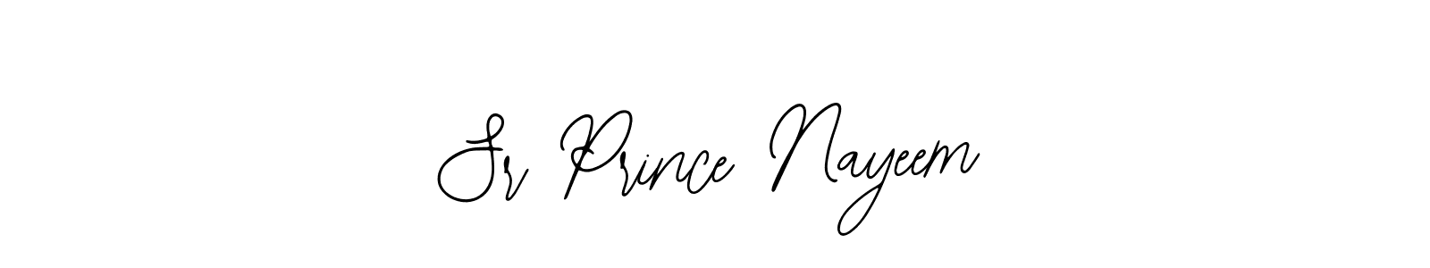 Create a beautiful signature design for name Sr Prince Nayeem. With this signature (Bearetta-2O07w) fonts, you can make a handwritten signature for free. Sr Prince Nayeem signature style 12 images and pictures png
