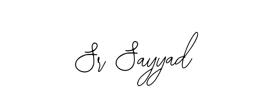 Also You can easily find your signature by using the search form. We will create Sr Sayyad name handwritten signature images for you free of cost using Bearetta-2O07w sign style. Sr Sayyad signature style 12 images and pictures png