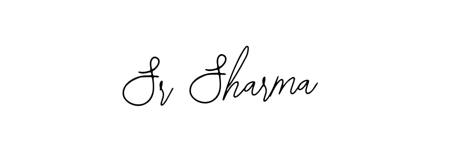 You should practise on your own different ways (Bearetta-2O07w) to write your name (Sr Sharma) in signature. don't let someone else do it for you. Sr Sharma signature style 12 images and pictures png