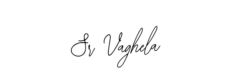 The best way (Bearetta-2O07w) to make a short signature is to pick only two or three words in your name. The name Sr Vaghela include a total of six letters. For converting this name. Sr Vaghela signature style 12 images and pictures png