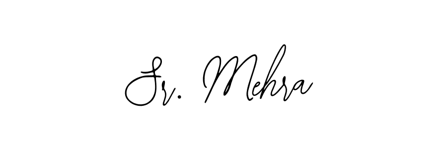 You should practise on your own different ways (Bearetta-2O07w) to write your name (Sr. Mehra) in signature. don't let someone else do it for you. Sr. Mehra signature style 12 images and pictures png