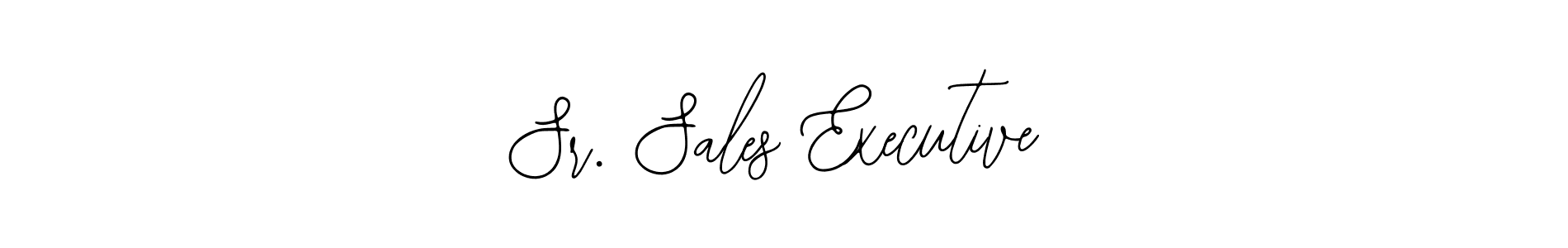 Create a beautiful signature design for name Sr. Sales Executive. With this signature (Bearetta-2O07w) fonts, you can make a handwritten signature for free. Sr. Sales Executive signature style 12 images and pictures png